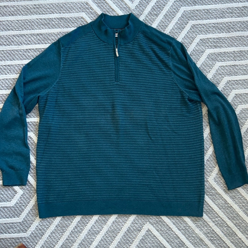 Tommy Bahama Seaport half zip sweater EUC